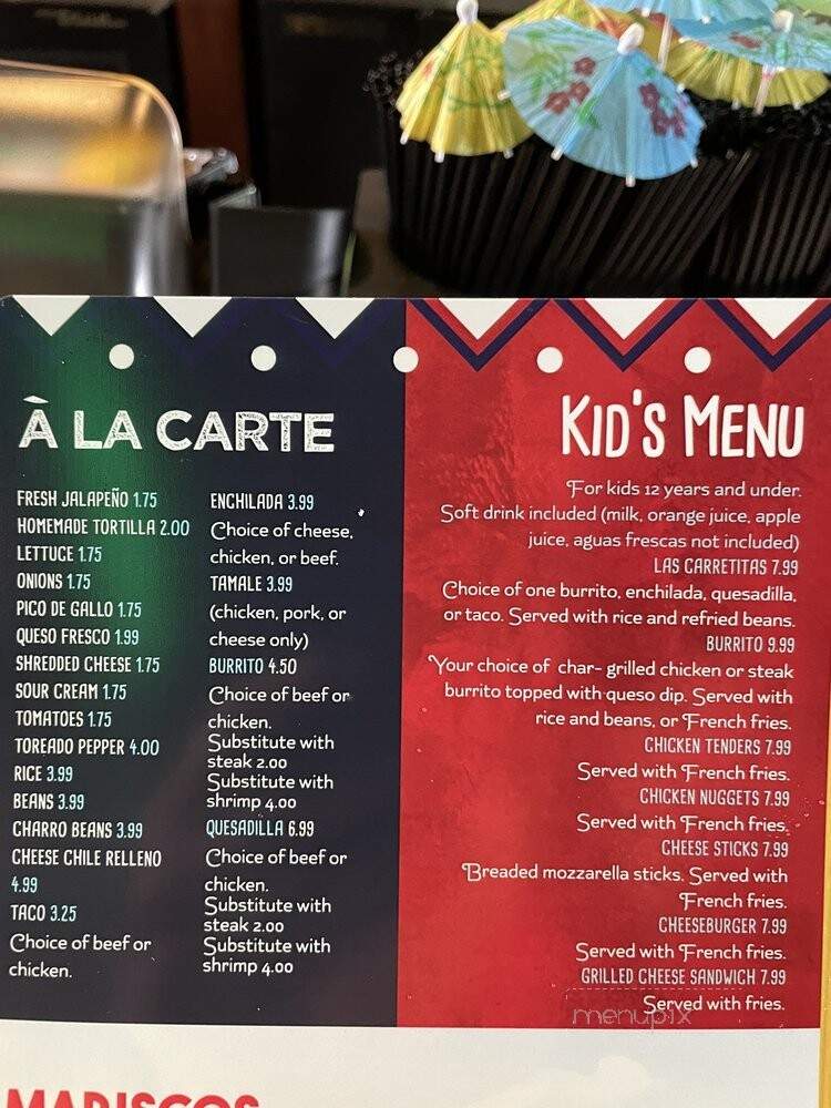 Las Carretas Mexican Restaurant - Gainesville, FL menu_pic
