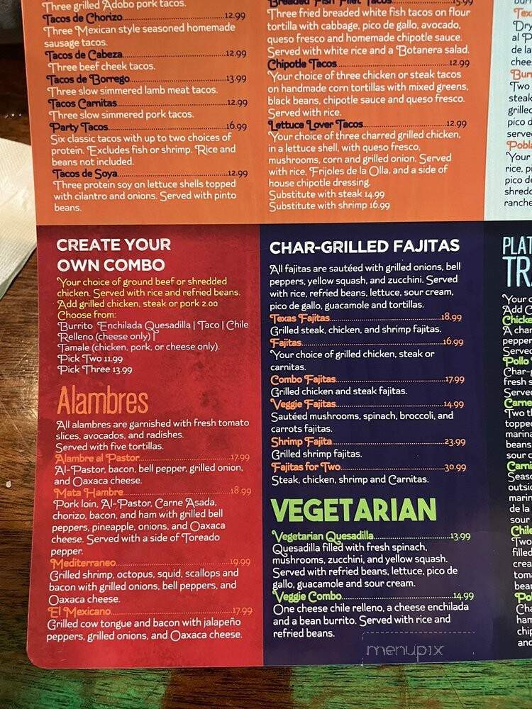 Las Carretas Mexican Restaurant - Gainesville, FL menu_pic