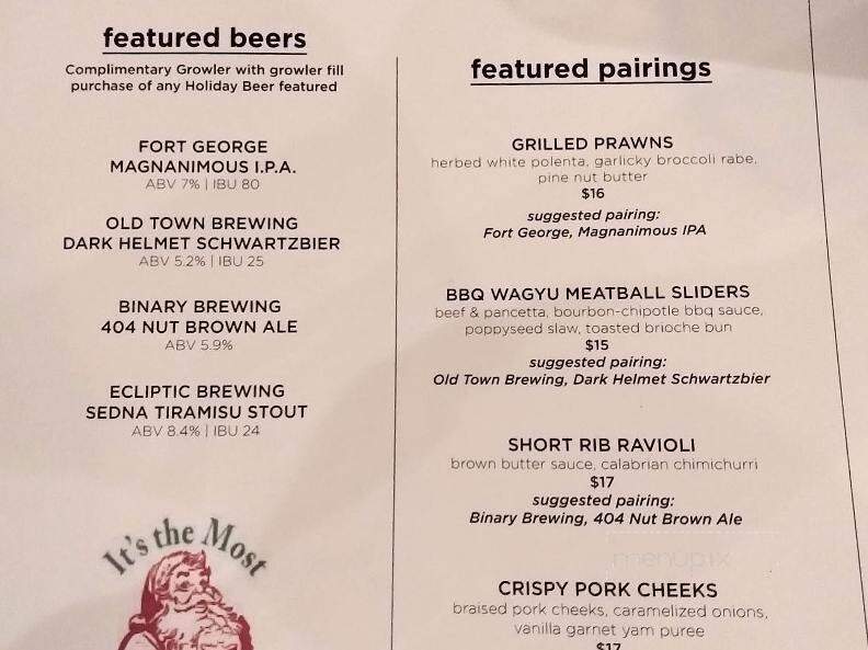 Binary Brewing - Beaverton, OR menu_pic