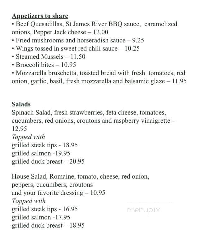 Trailside Restaurant and Lounge - Greenville, ME menu_pic