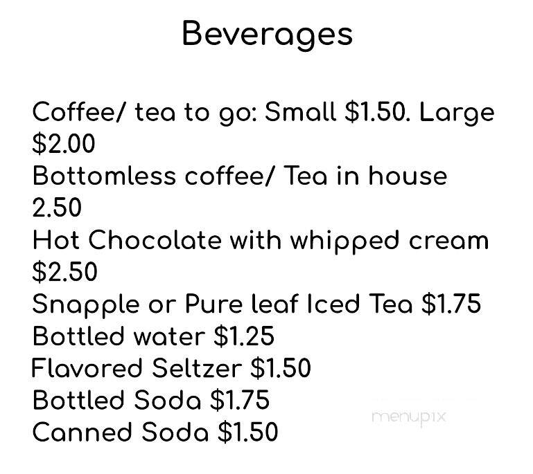 Daisy's Cafe - Nassau, NY menu_pic