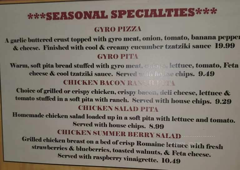 Auburn Hotel - Auburn, MI menu_pic