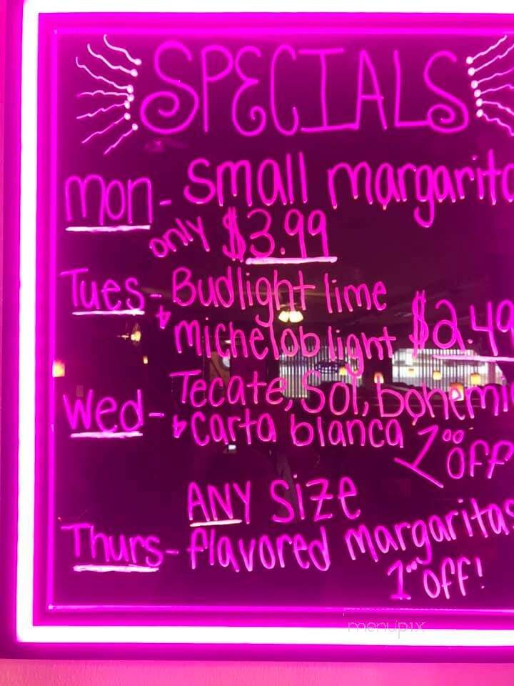 Los Amigos - Williamston, NC menu_pic