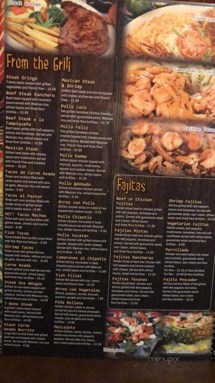 Los Amigos - Williamston, NC menu_pic