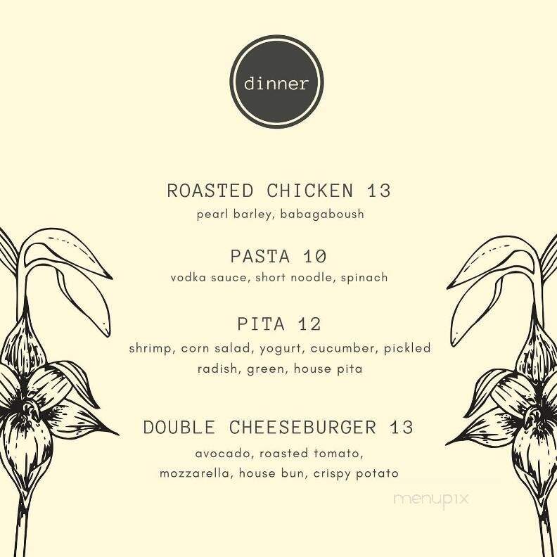 Villa coffee house - Lewiston, NY menu_pic