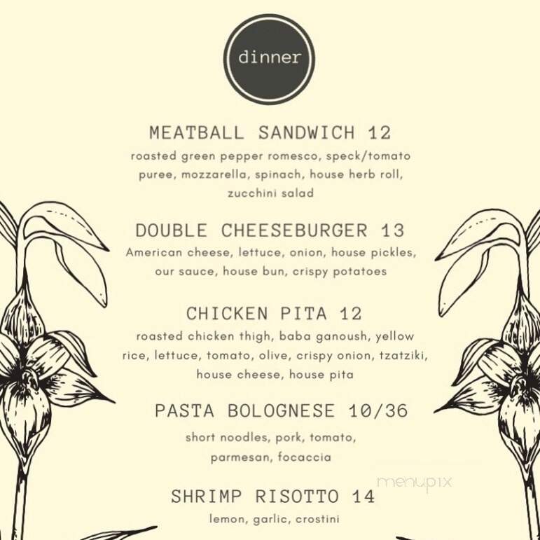 Villa coffee house - Lewiston, NY menu_pic