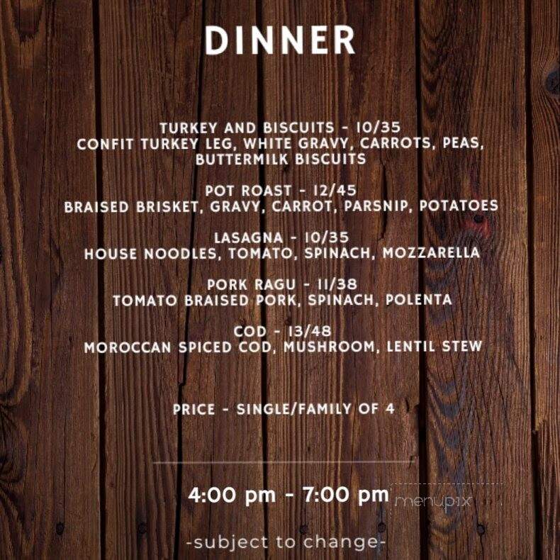 Villa coffee house - Lewiston, NY menu_pic
