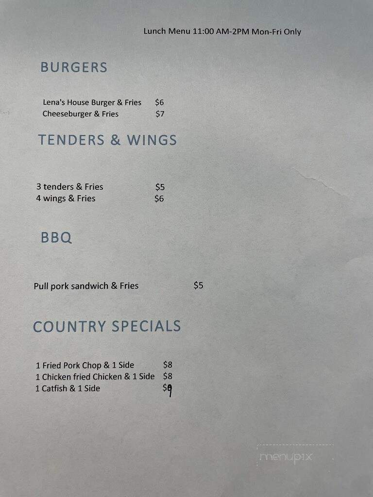 Lena Maes - Cedar Hill, TX menu_pic