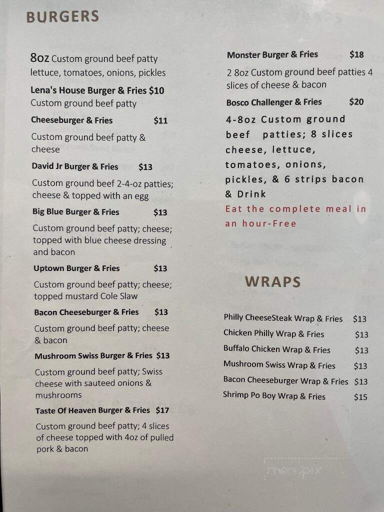 Lena Maes - Cedar Hill, TX menu_pic