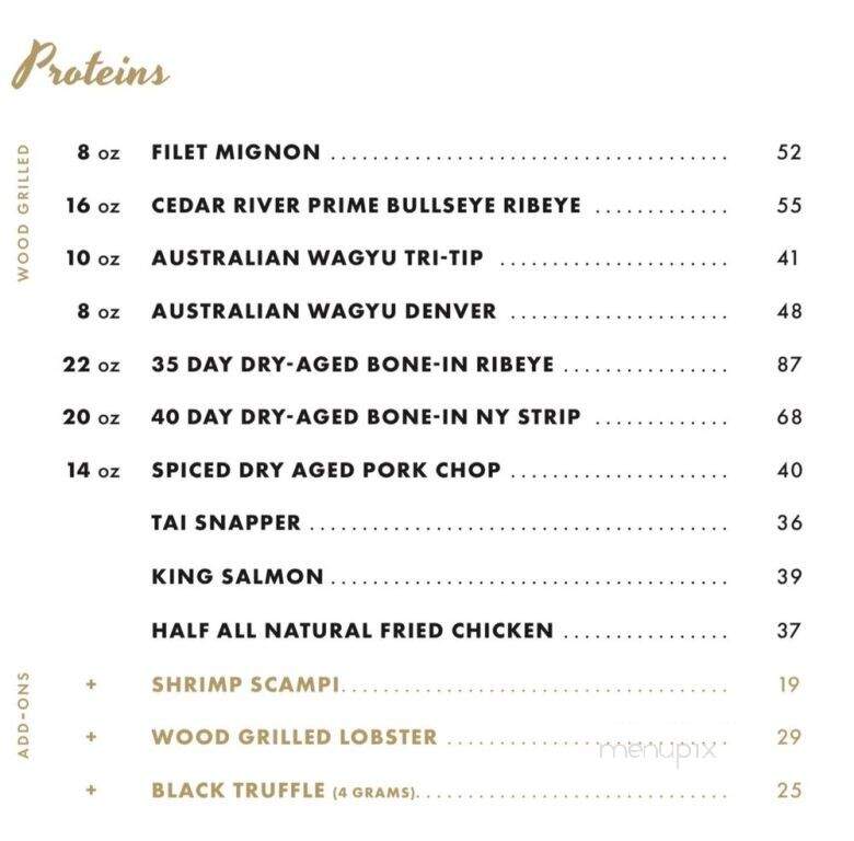 Rare Society - Santa Barbara, CA menu_pic