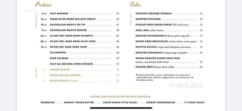 Rare Society - Santa Barbara, CA menu_pic