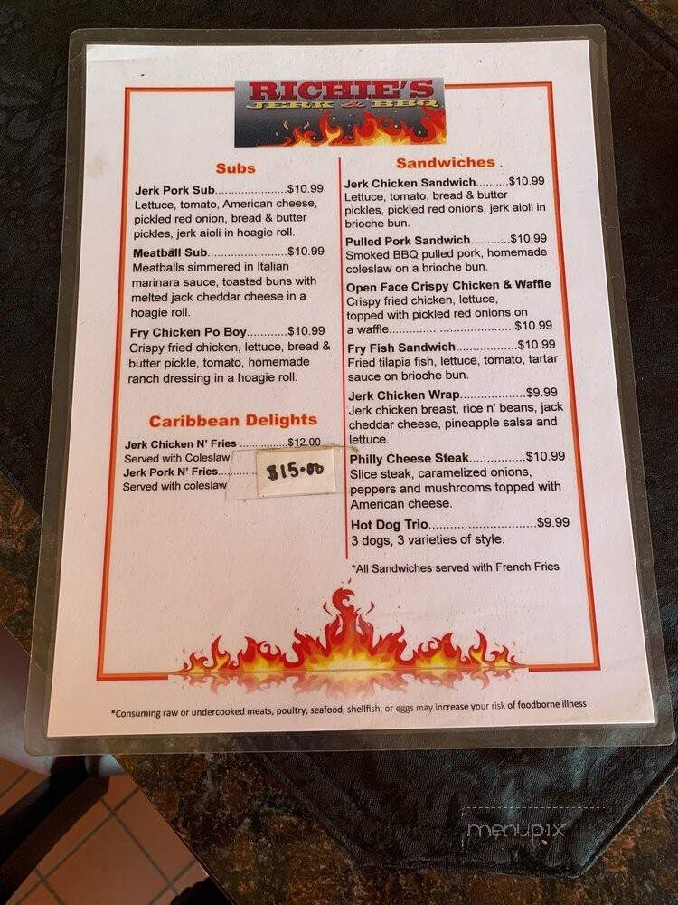 Richie's Jerk & BBQ - Sanford, ME menu_pic