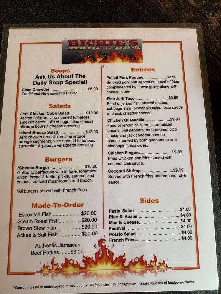 Richie's Jerk & BBQ - Sanford, ME menu_pic