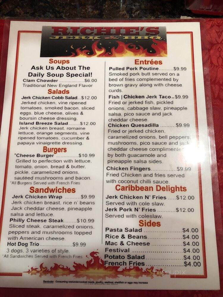 Richie's Jerk & BBQ - Sanford, ME menu_pic