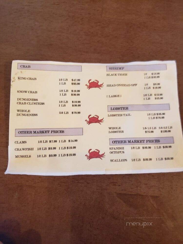 Mr. Crab Seafood Boils - Sparks, NV menu_pic