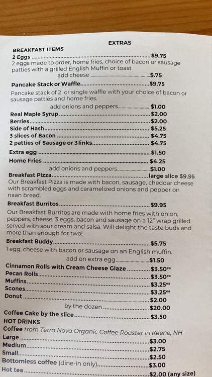 Brown House Bakery Deli - Harrisville, NH menu_pic