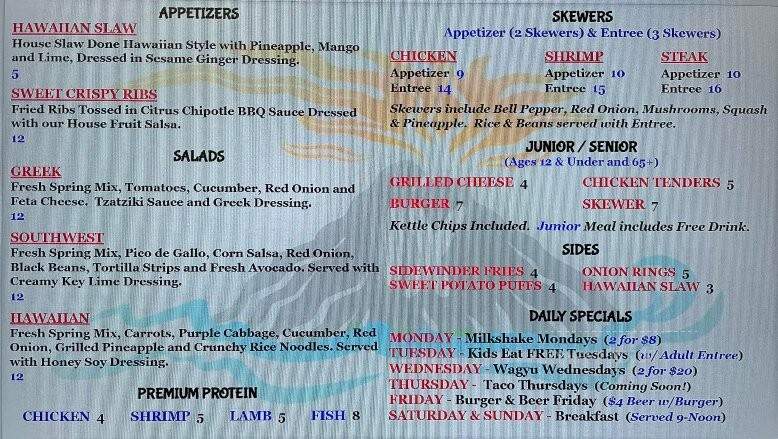 Island IX - Viera, FL menu_pic