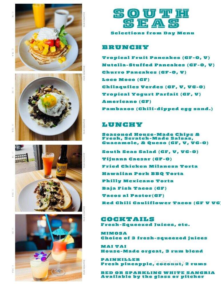 South Seas - Louisville, KY menu_pic
