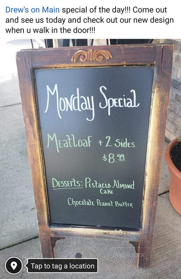 Drew's on Main - Church Hill, TN menu_pic