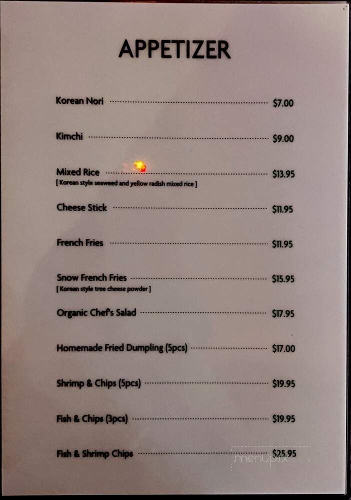 Steve's Chicks - Waipahu, HI menu_pic