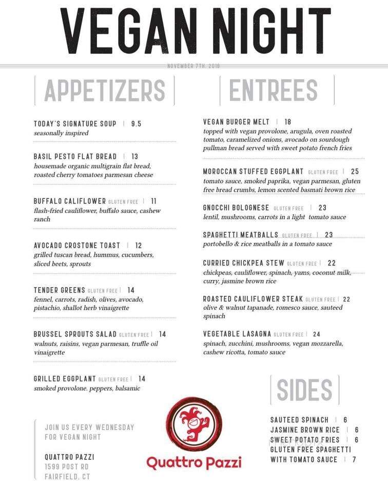 Organika Kitchen - Southport, CT menu_pic