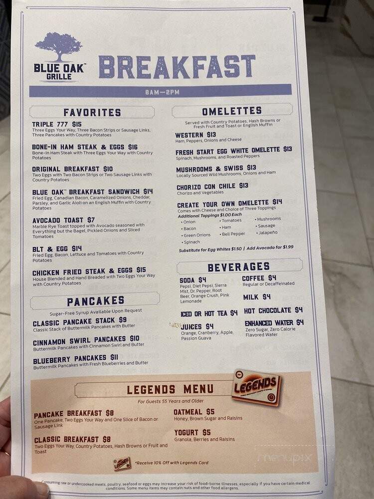 Blue Oak Grille - Friant, CA menu_pic