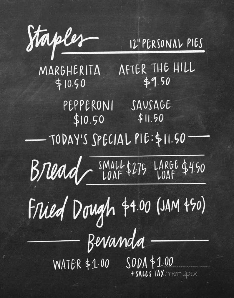 Yosteria - Youngstown, OH menu_pic
