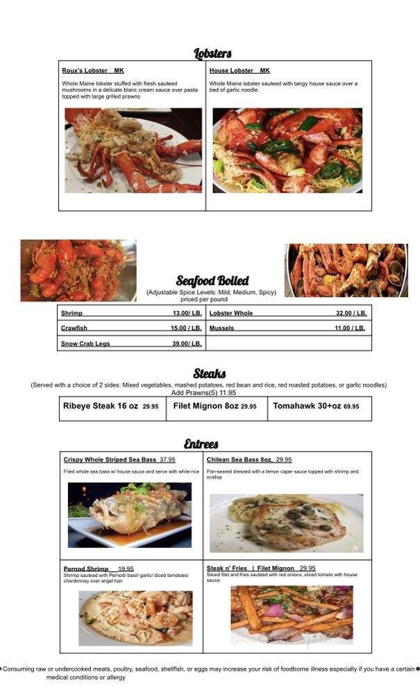 Roux Seafood Kitchen - Huntington Beach, CA