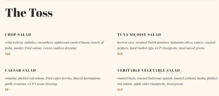 Gate City Provisions - Greensboro, NC menu_pic