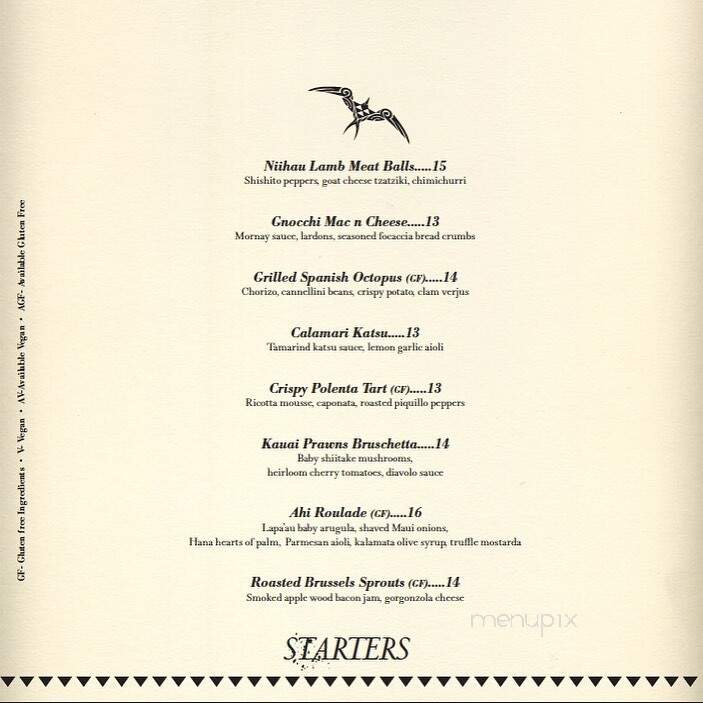 Ekolu Kitchen 1279 - Kihei, HI menu_pic
