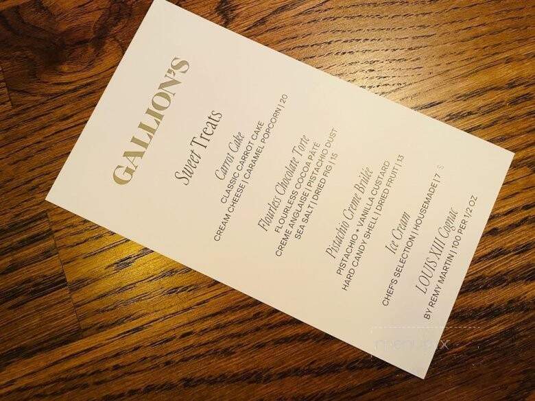 Gallion's Restaurant - Rosemary Beach, FL menu_pic