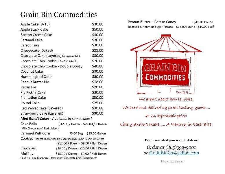 Grain Bin Commodities - Sweetwater, TN