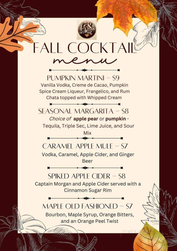 Grove Street Pub & Grill - Catasauqua, PA menu_pic