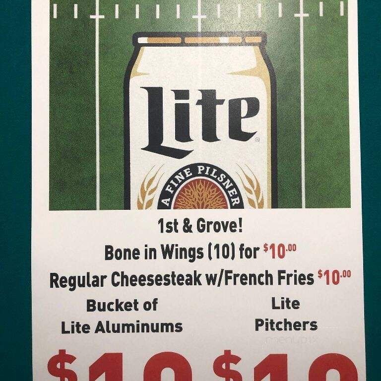 Grove Street Pub & Grill - Catasauqua, PA menu_pic