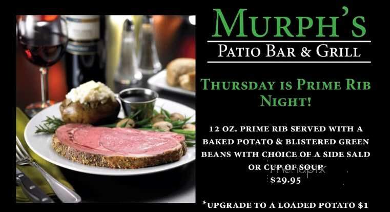 Murphs Patio Bar & Grill - DeLand, FL menu_pic