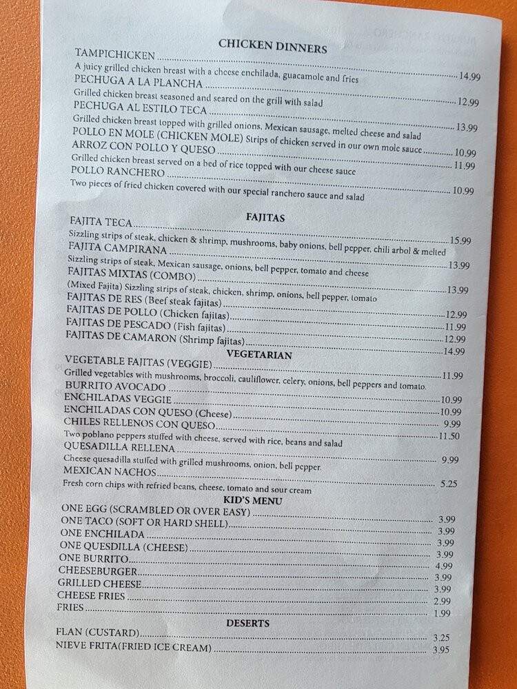 Tecalitlan - Rochelle, IL menu_pic