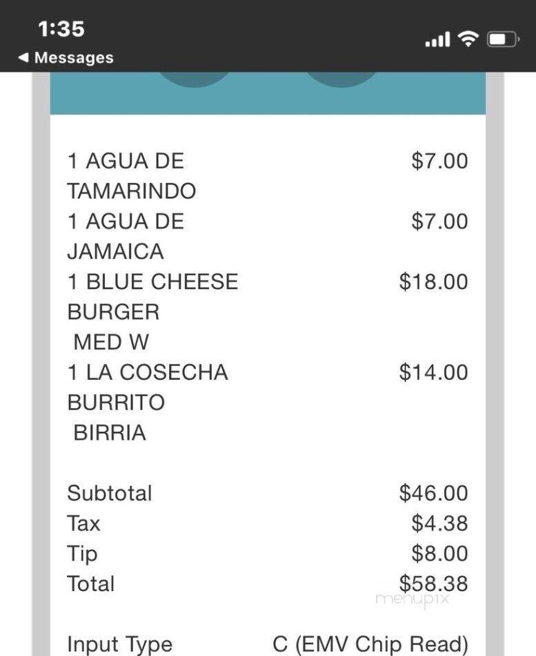 La Cosecha Mexican Bistro - Baldwin Park, CA menu_pic