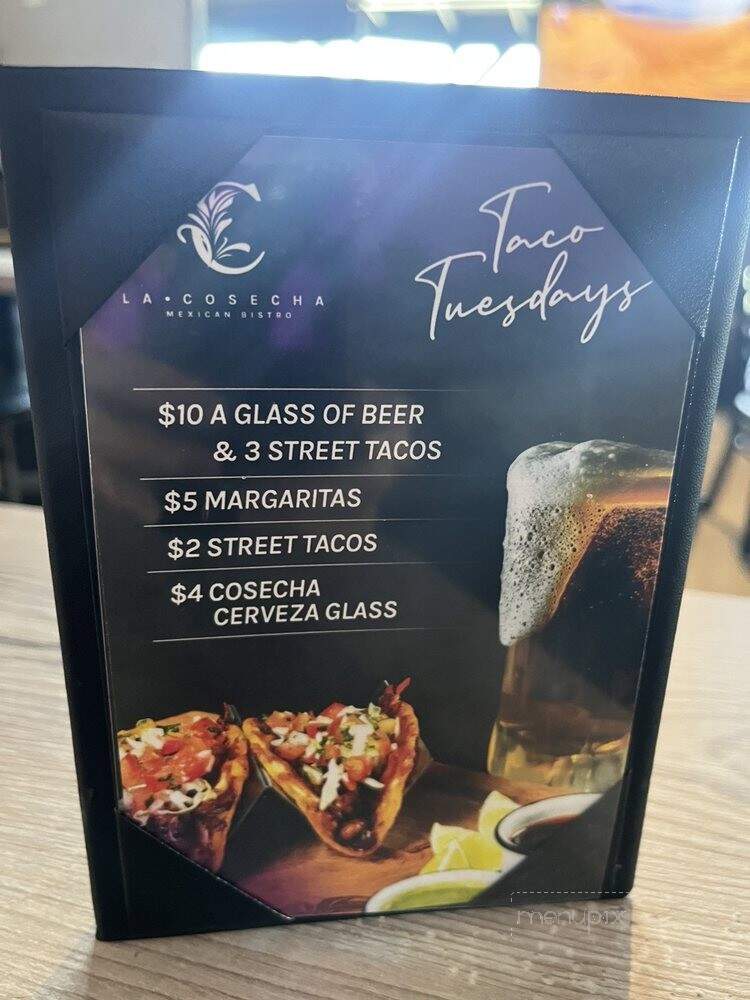 La Cosecha Mexican Bistro - Baldwin Park, CA menu_pic