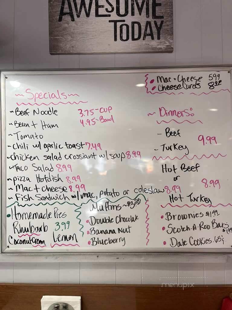 Ness Cafe - Erskine, MN menu_pic