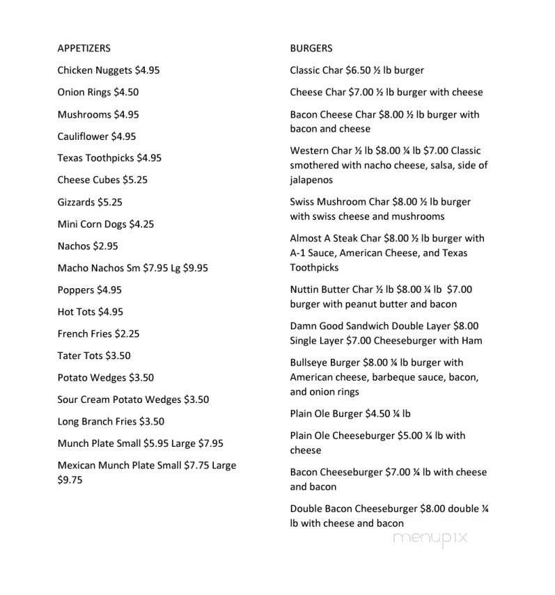 Dick's Place - Lawrence, NE menu_pic