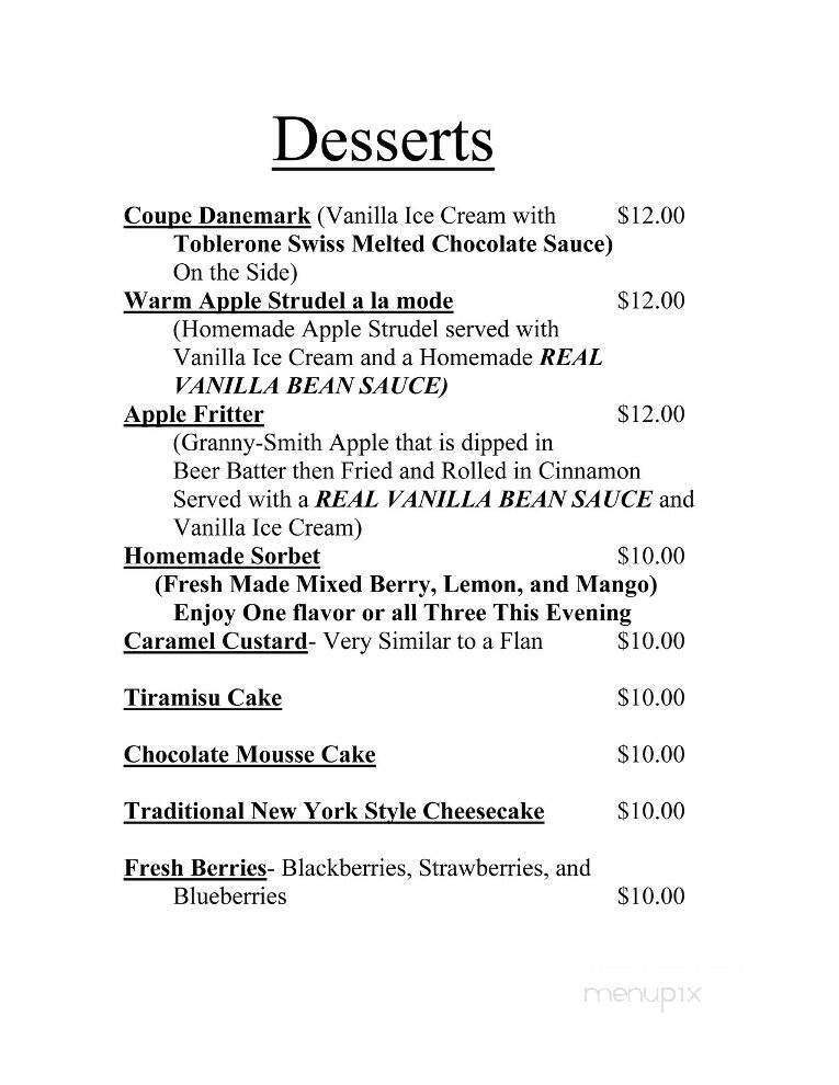 Chateau Hathorn - Warwick, NY menu_pic