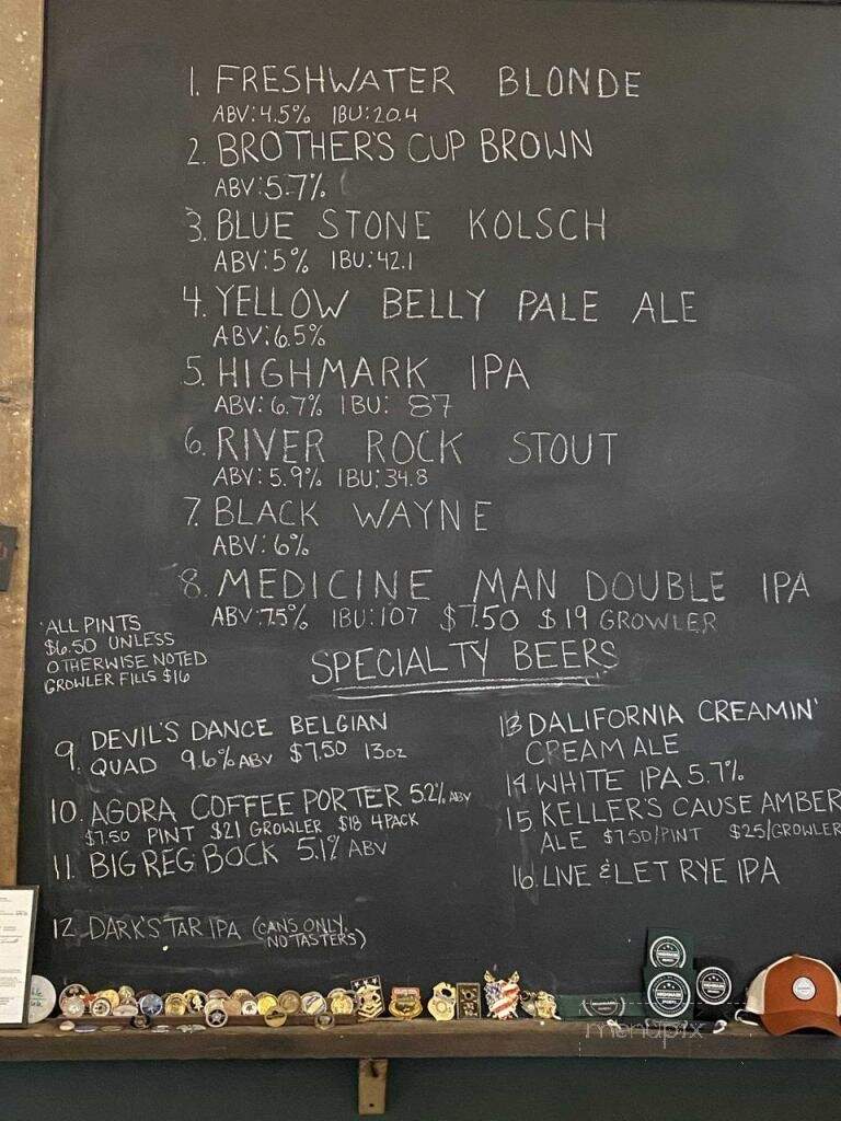 Highmark Brewery - Fredericksburg, VA menu_pic