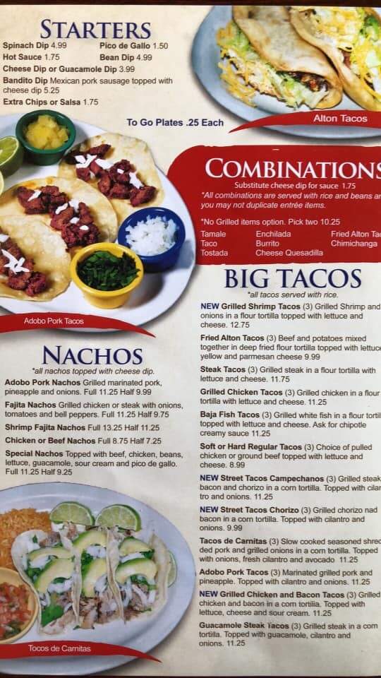 Riviera Maya - Brighton, IL menu_pic