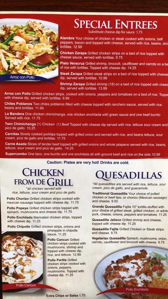 Riviera Maya - Brighton, IL menu_pic