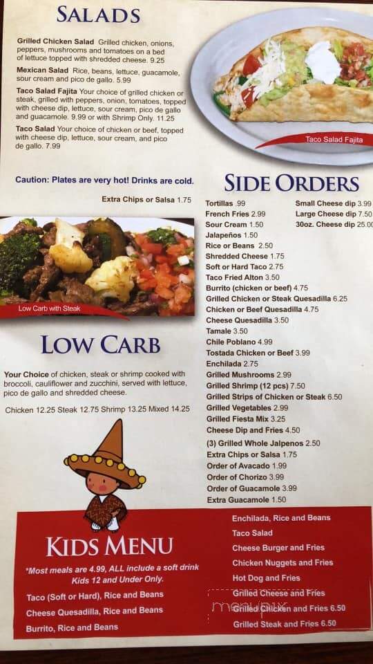Riviera Maya - Brighton, IL menu_pic