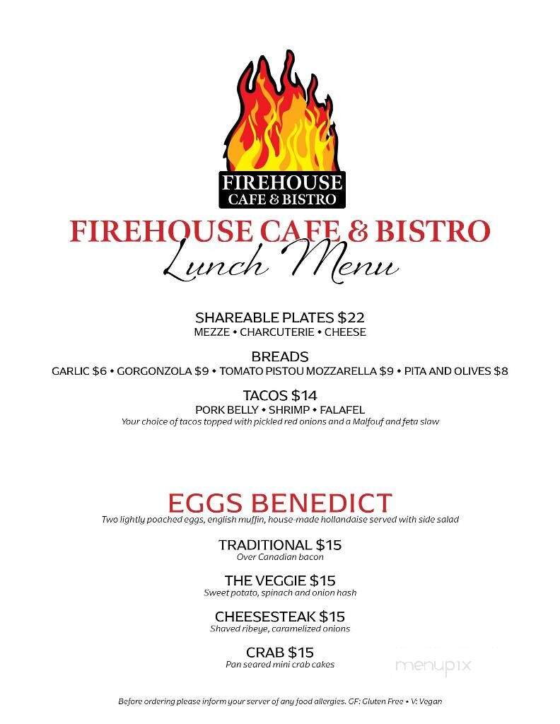 The Firehouse Cafe & Bistro - Adams, MA menu_pic
