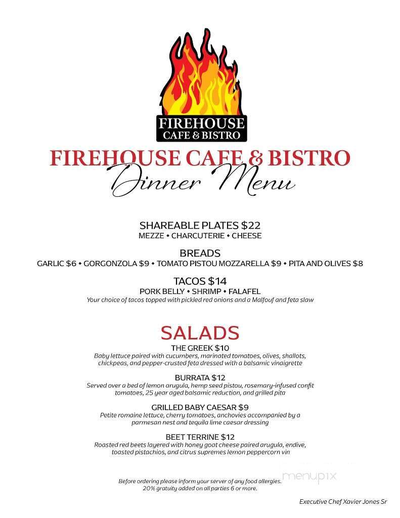 The Firehouse Cafe & Bistro - Adams, MA menu_pic