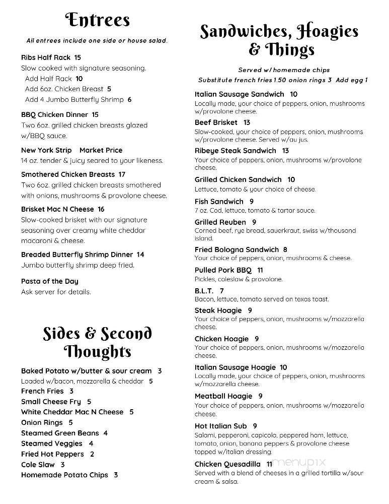 Brickside Bar & Grille - Bridgeport, WV menu_pic