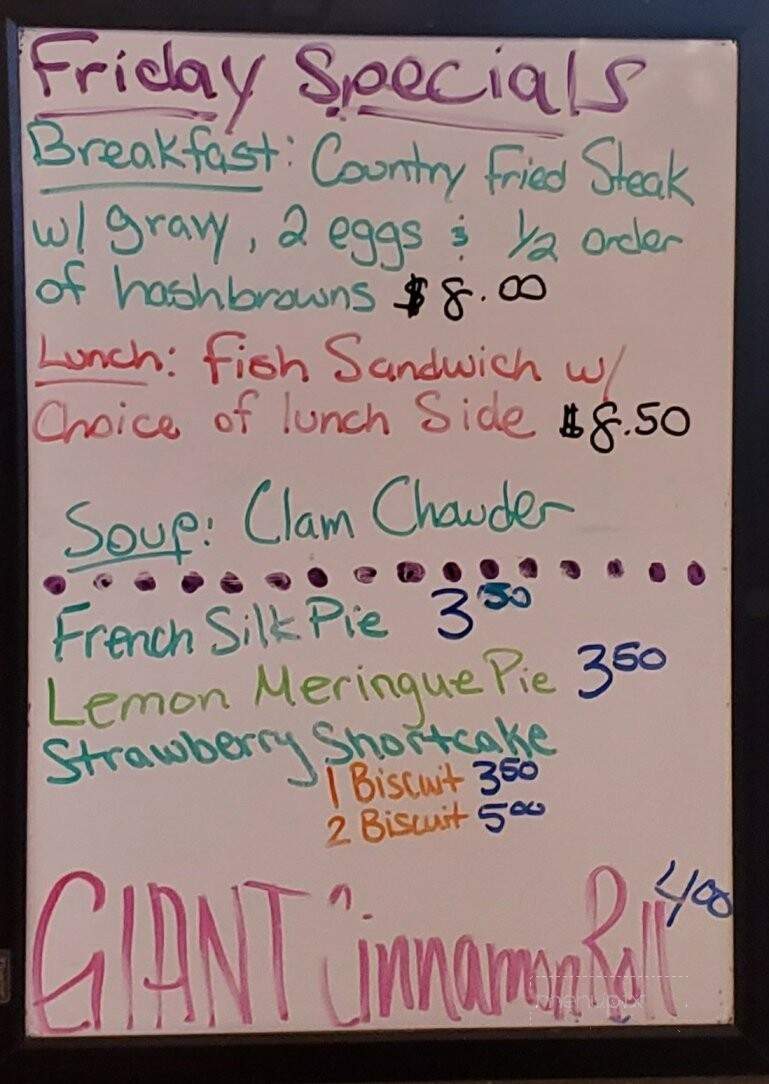 Pier 4 Cafe - Alma, WI menu_pic