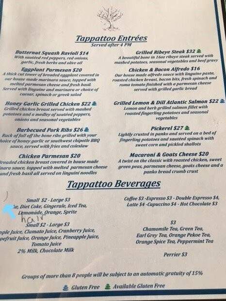 The Forest Restaurants - Seguin, ON menu_pic